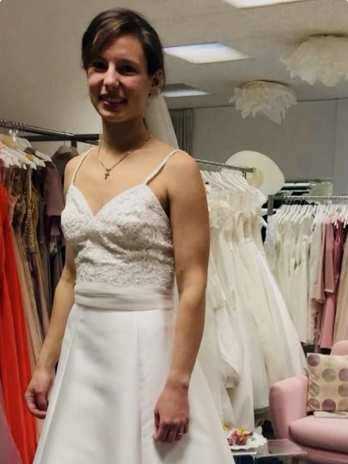 Brautkleid vor der Massanpassung
